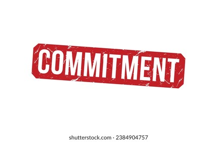 Commitment stamp red rubber stamp on white background. Commitment stamp sign. Commitment stamp.