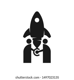 Commitment Teamwork Together Black Business Logo Illustration Vector