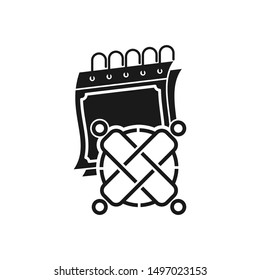Commitment Teamwork Together Black Business Logo Illustration Vector