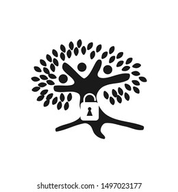 Commitment Teamwork Together Black Business Logo Illustration Vector