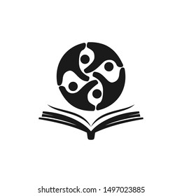 Commitment Teamwork Together Black Business Logo Illustration Vector
