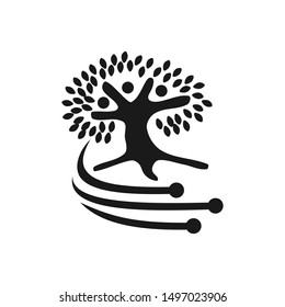 Commitment Teamwork Together Black Business Logo Illustration Vector