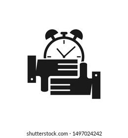 Commitment Teamwork Together Black Business Logo Illustration Vector
