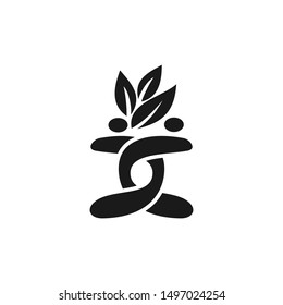 Commitment Teamwork Together Black Business Logo Illustration Vector