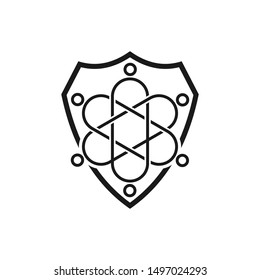 Commitment Teamwork Together Black Business Logo Illustration Vector