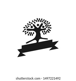 Commitment Teamwork Together Black Business Logo Illustration Vector