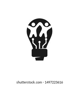 Commitment Teamwork Together Black Business Logo Illustration Vector