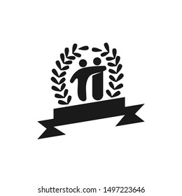 Commitment Teamwork Together Black Business Logo Illustration Vector