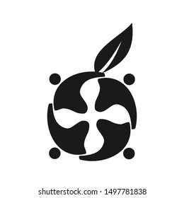 Commitment Teamwork Together Business Black Logo Illustration Vector