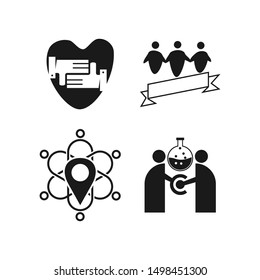 Commitment Teamwork Together Business Black Logo Illustration Vector