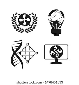 Commitment Teamwork Together Business Black Logo Illustration Vector