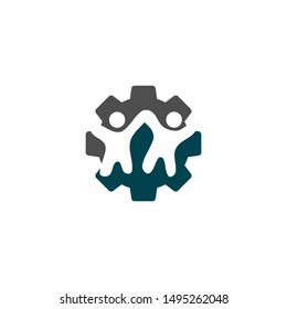 Commitment Teamwork Together Business Illustration Vector