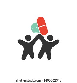 Commitment Teamwork Together Business Illustration Vector