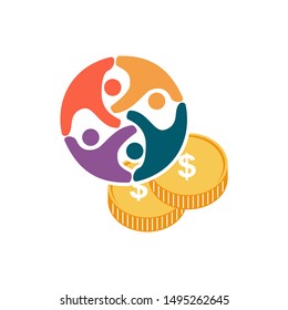 Commitment Teamwork Together Business Illustration Vector