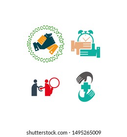 Commitment Teamwork Together Business Illustration Vector