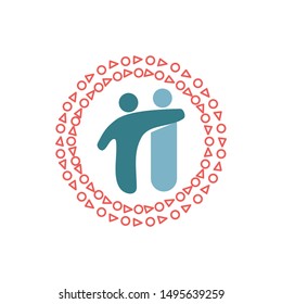 Commitment Teamwork Together Business Logo Illustration Vector