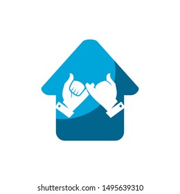 Commitment Teamwork Together Business Logo Illustration Vector