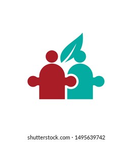 Commitment Teamwork Together Business Logo Illustration Vector