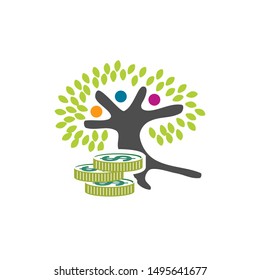 Commitment Teamwork Together Business Logo Illustration Vector