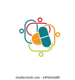 Commitment Teamwork Together Business Logo Illustration Vector
