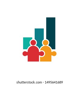 Commitment Teamwork Together Business Logo Illustration Vector