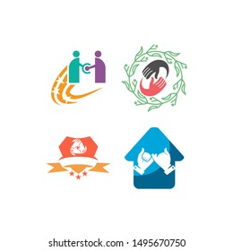 Commitment Teamwork Together Business Logo Illustration Vector