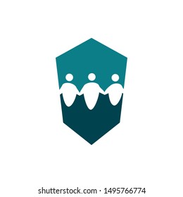 Commitment Teamwork Together Business Logo Illustration Vector
