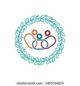 Commitment Teamwork Together Business Logo Illustration Vector