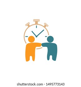 Commitment Teamwork Together Business Logo Illustration Vector