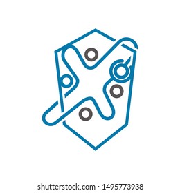 Commitment Teamwork Together Business Logo Illustration Vector