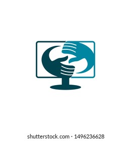 Commitment Teamwork Together Business Logo Illustration Vector