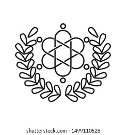 Commitment Teamwork Together Outline Business Logo Illustration Vector