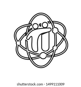 Commitment Teamwork Together Outline Business Logo Illustration Vector