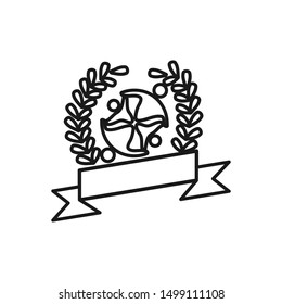 Commitment Teamwork Together Outline Business Logo Illustration Vector