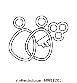 Commitment Teamwork Together Outline Business Logo Illustration Vector