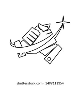 Commitment Teamwork Together Outline Business Logo Illustration Vector
