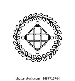 Commitment Teamwork Together Outline Business Logo Illustration Vector