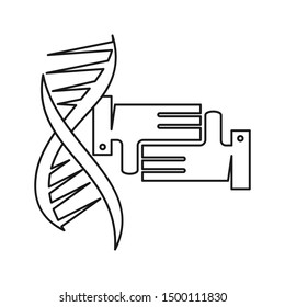 Commitment Teamwork Together Outline Business Logo Illustration Vector