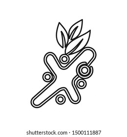 Commitment Teamwork Together Outline Business Logo Illustration Vector