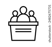 Committee Board Icon Set Meeting Illustrations for Corporate and Organizational Use