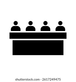 committee icon color editable on white background