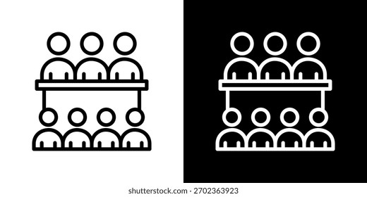 Committee Icon Line Style Vector Illustration