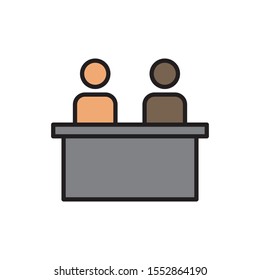 committee icon , Vector illustration can be used for topics meeting, conference