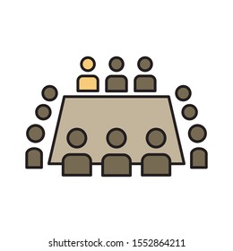 committee icon , Vector illustration can be used for topics meeting, conference