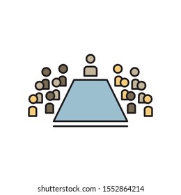 committee icon , Vector illustration can be used for topics meeting, conference