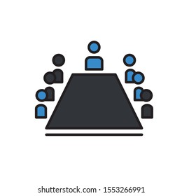 committee icon , Vector illustration can be used for topics meeting, conference concept