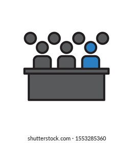 committee icon , Vector illustration can be used for topics meeting, conference concept