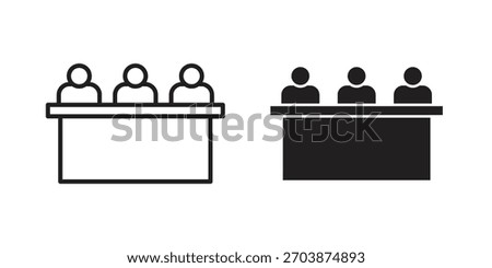 Committee icon for web design, mobile apps