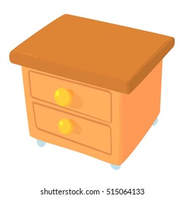 Commode icon. Cartoon illustration of commode vector icon for web