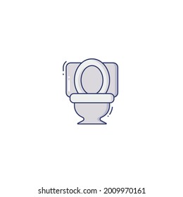 commode Icon Isolated On White Background